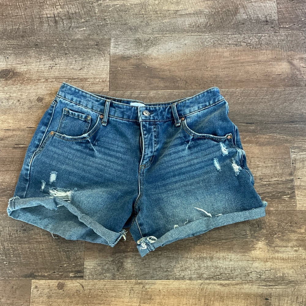 Frayed Jean Shorts